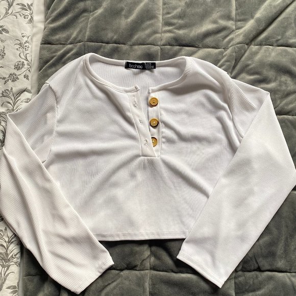 Boohoo Cropped 3/4 sleeve - Picture 2 of 2